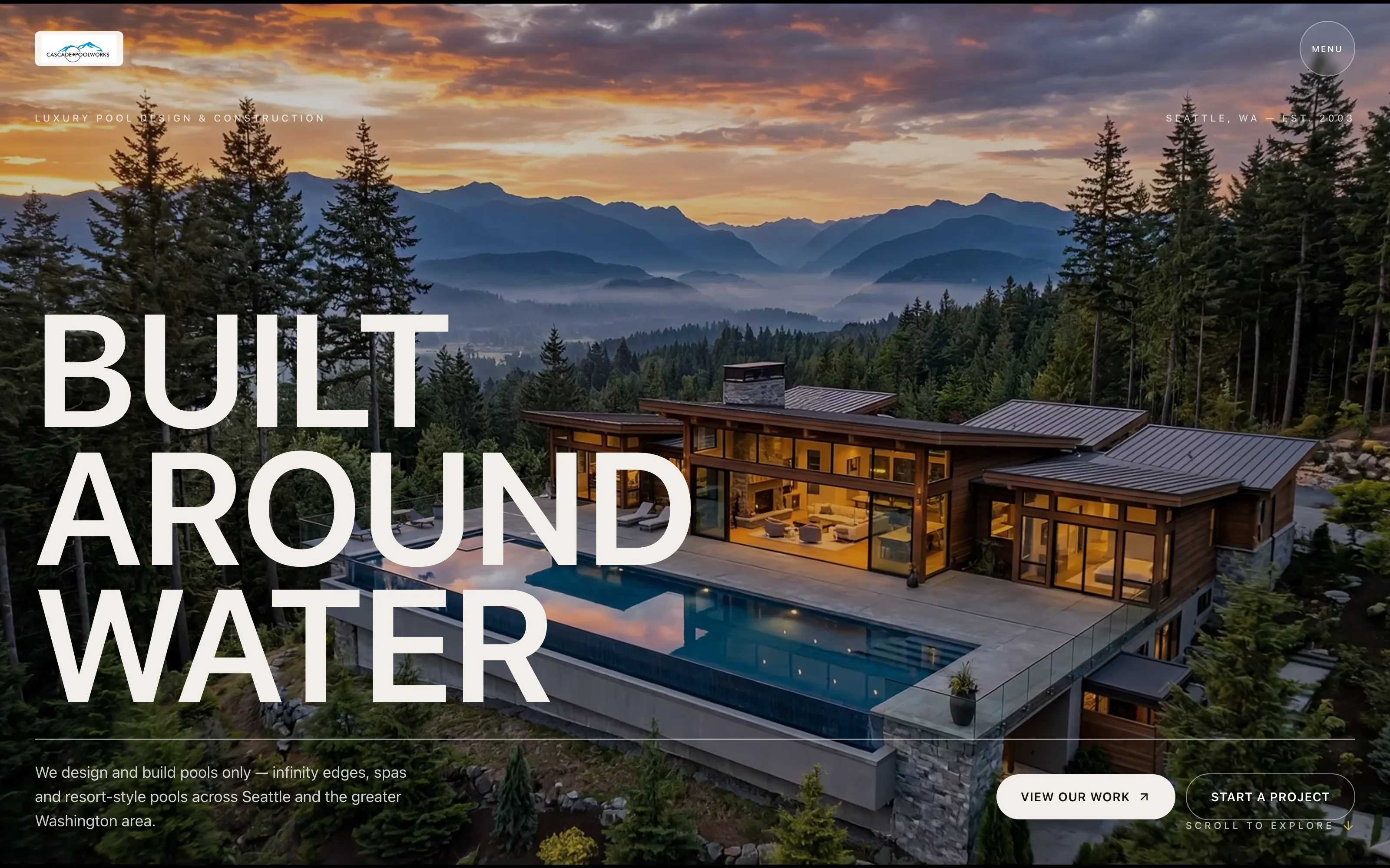 Cascade Poolworks — website by Kilncraft